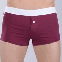 Rasberry first copy cotton boxer with a white belt
