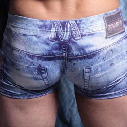 Boxer Cotton imitator colors of blue jeans for men