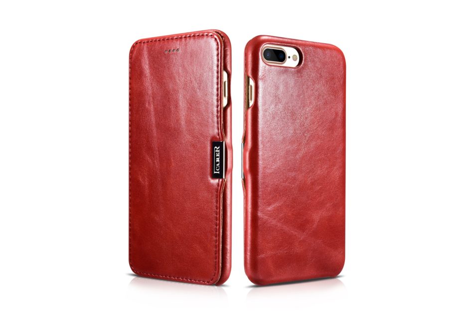 iPhone 7 Plus Vintage Series Side Open Genuine Leather Case